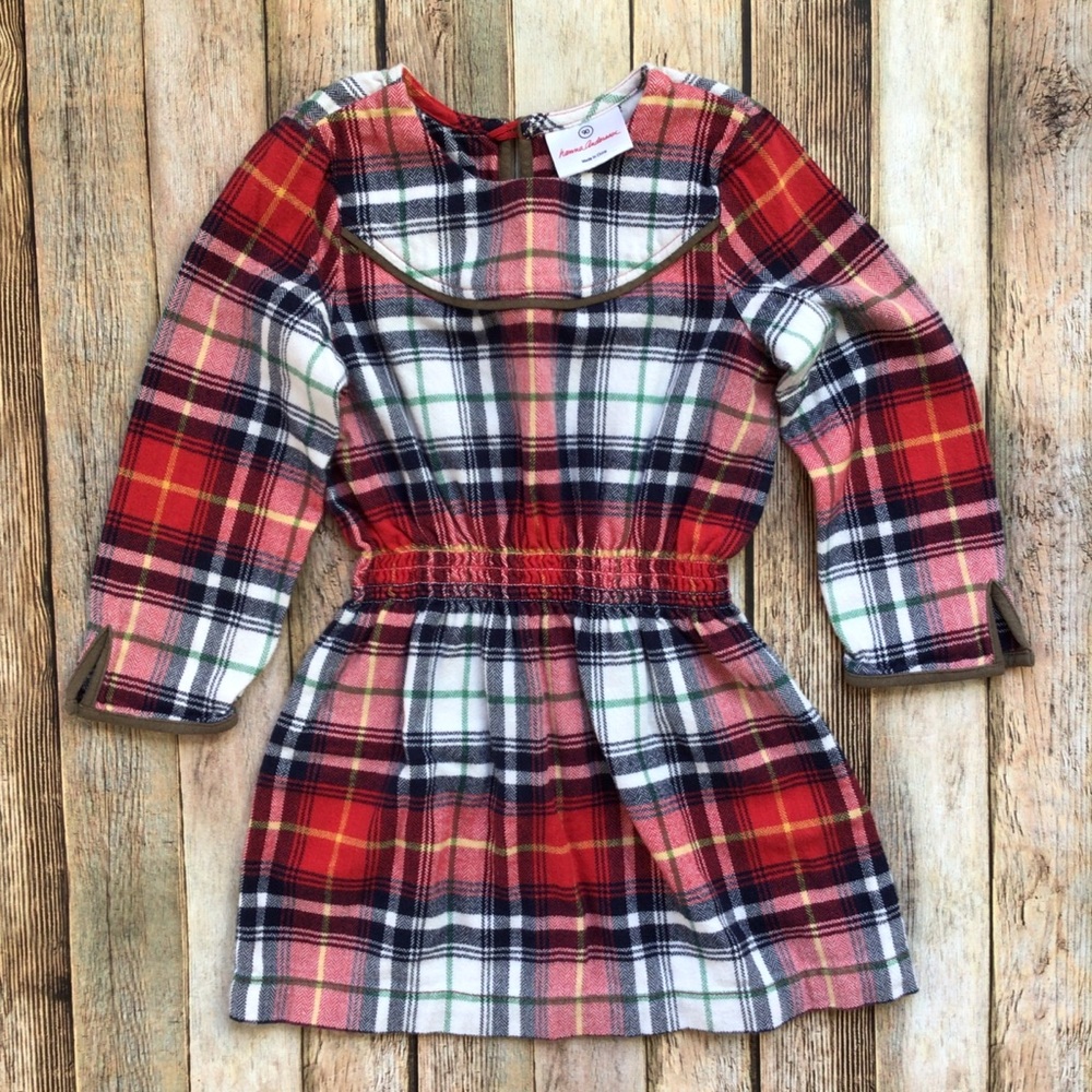 Hanna Andersson Red Plaid Flannel Dress
